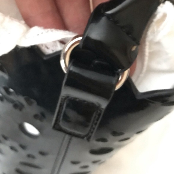 Faux Patent Leather Bucket Bag - Picture 5 of 8
